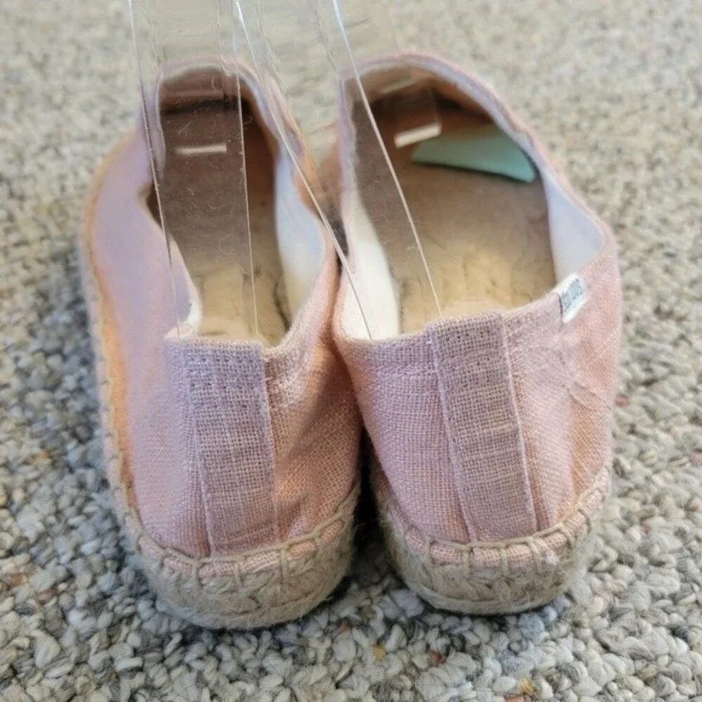 Soludos Ciao Bella Dusty Pink Espadrilles Size 6 Slip on